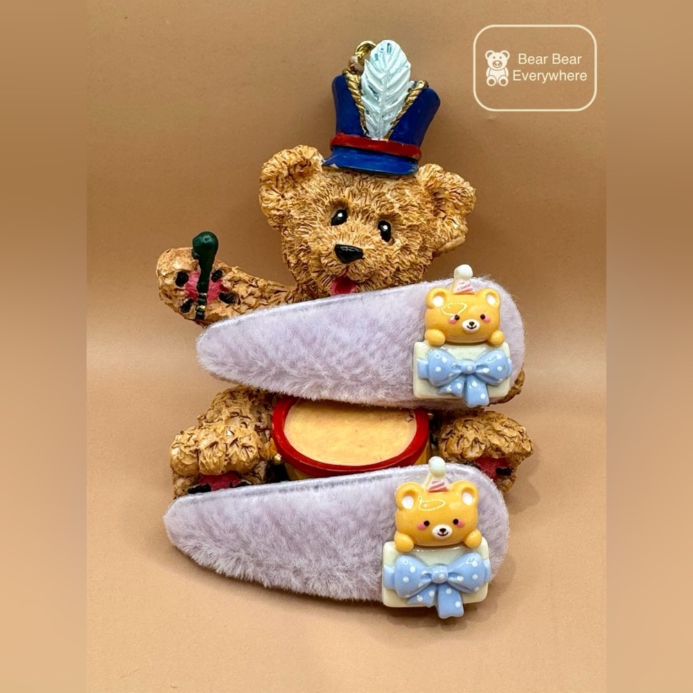 Handmade Cute Bear Hairclip